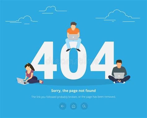 Error Page Not Found Concept Illustration Stock Vector Illustration Of Oops Destroy