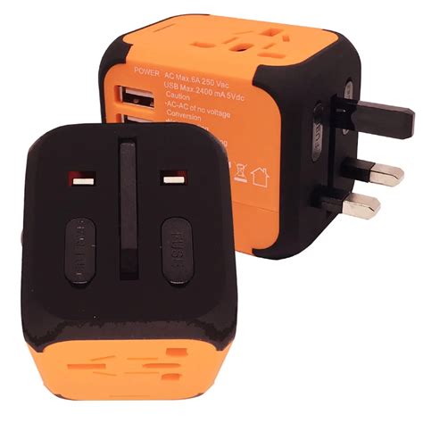 all in one universal international travel plug adapter with usb port world travel ac power