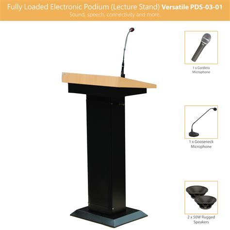 Fully Loaded Electronic Podium Lecture Stand Manufacturer Supplier