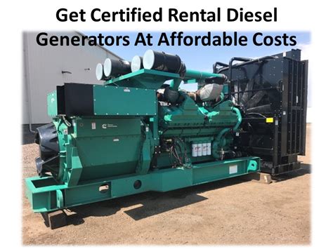 Ppt Prime Benefits Of Renting A Diesel Generator Powerpoint