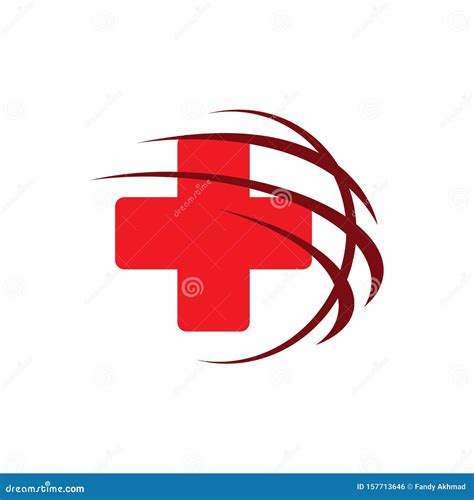 Health Care Red Cross Medical Logo Design Logo Vector Template