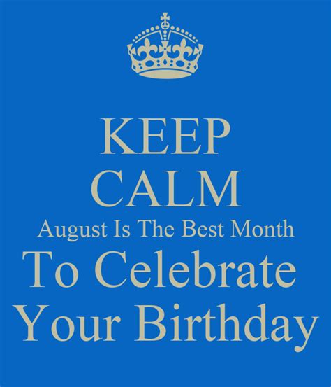 August Birthday Month Images