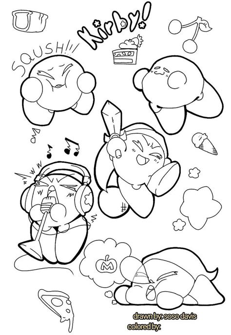 Kirby Coloring Page By Sosodavis On Deviantart