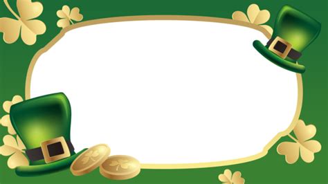 St Patricks Day Border St Patrick Frame Green Png Transparent