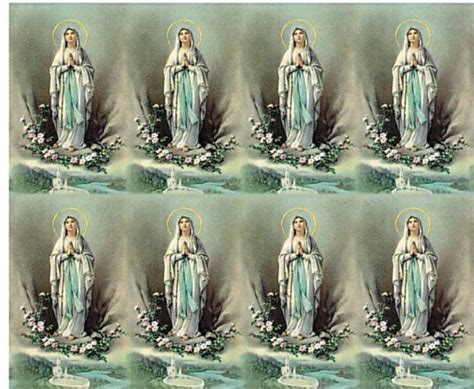 Sacco Company Printable Holy Cards OUR LADY OF LOURDES PRINTABLE