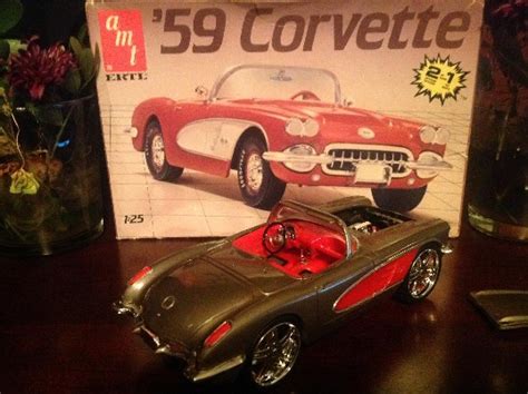 1958 Corvette Roadster Plastic Model Car Kit 125 Scale 85