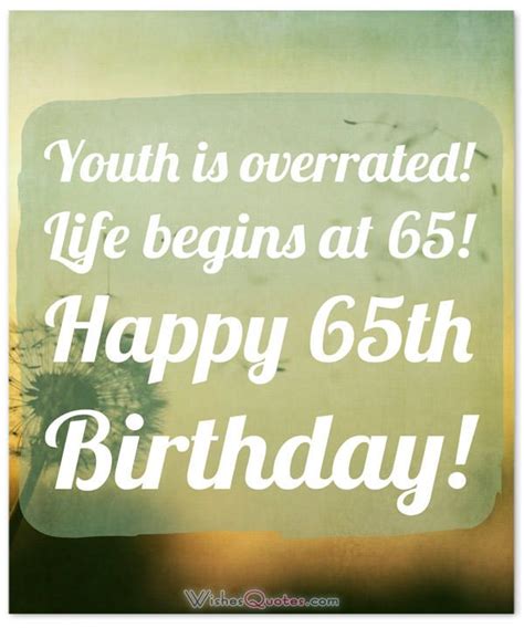 65th Birthday Wishes And Amazing Birthday Card Messages Birthday Card