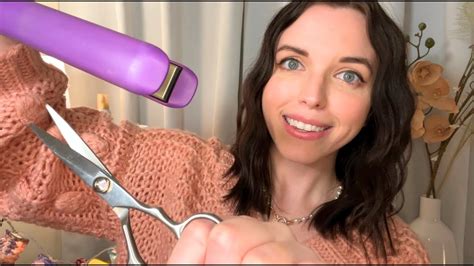 Asmr Relaxing Hair Wash Haircut And Straightening 💈 Roleplay Soft Spoken Tingly Layered