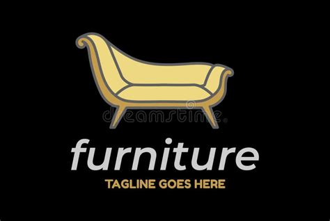 Elegant Luxury Sofa Couch Chair For Furniture Interior Logo Design