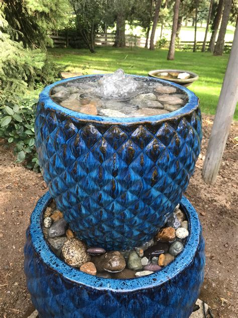 How To Make A Diy Bubbling Water Fountain Meaningful Midlife