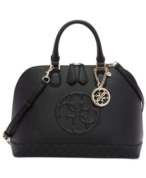 Guess Korry Dome Satchel In Black Lyst