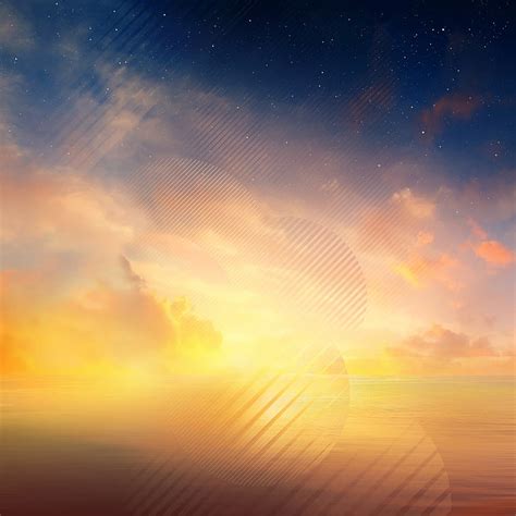 Hd Wallpaper Samsung Galaxy Note 8 Stars Stock Horizon Sunset