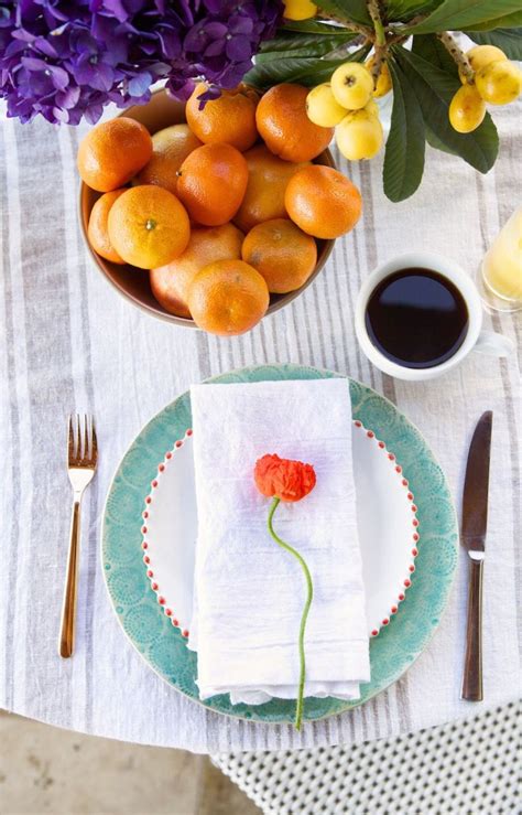 Order fresh flowers before 5pm and get same day flower delivery to los angeles (la) and surrounding cities near you. Brunch | place setting with poppy | Brunch, Brunch places ...