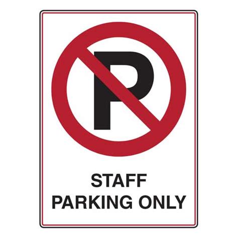 For Staff Only Signage