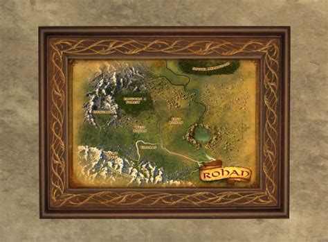Itemsmall Map Of Rohan 2nd Edition Lotro