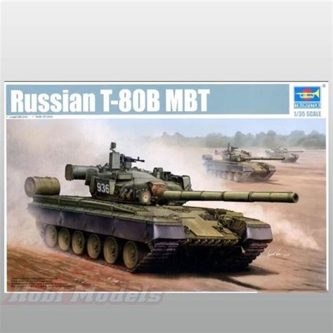 135 Ölçekler Russian T 80b Mbt Trumpeter