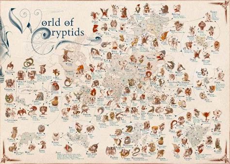 Exquisite Maps Reveal A Worldwide Mythical Creatures List Ancient Origins