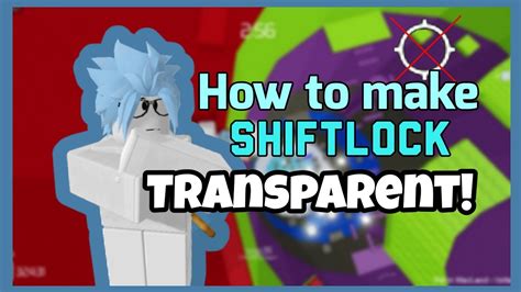 How To Make Shiftlock Transparent Roblox Shiftlock Icon Youtube