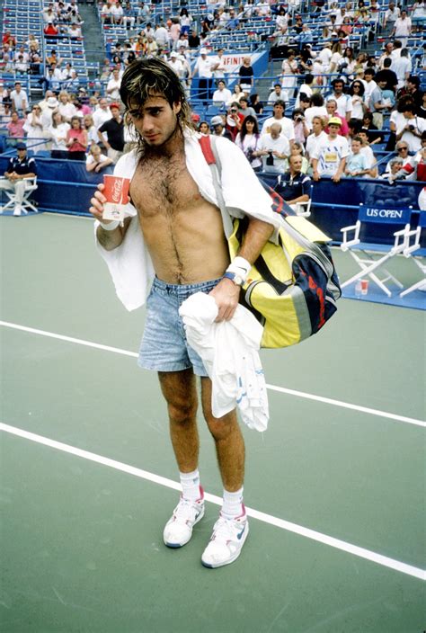 Andre Agassi Competed At The Us Open In Tiny Jean Shorts Gq