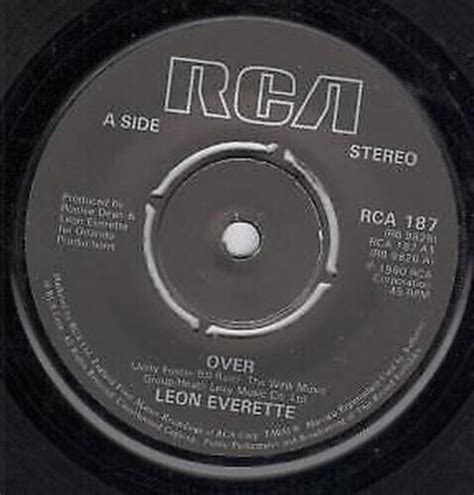 Leon Everette Over 7 Vinyl UK Rca 1980 RCA187 EBay