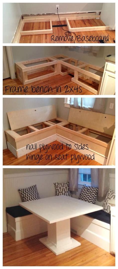 Small Living Rooms Diy Breakfast Nook With Storage