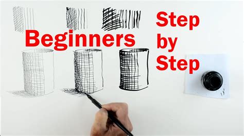 Pen And Ink Beginners Part 1 How To Draw Using Lines And Pen And Ink Youtube