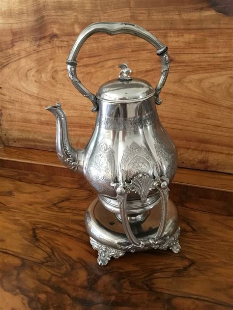 Victorian Silver Plated Antique Coffee Pot With Eagle And Etsy