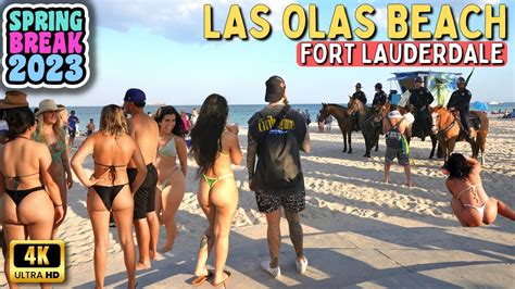 Ft Lauderdale Beach Las Olas Beach Spring Break 2023 Youtube