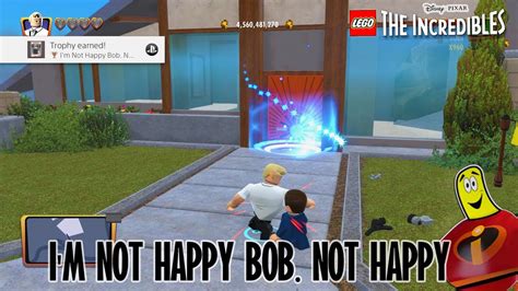 Lego The Incredibles Im Not Happy Bob Not Happy Trophyachievement