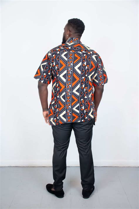 Onyeka Ankara Short Sleeve Shirt African Clothing Store Jt Aphrique