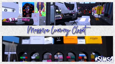 The Sims 4 Massive Luxury Closet Cc Folder Tray File Download