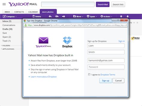 Yahoo Mail Gets Dropbox Support To Handle Large Attachments Pcworld