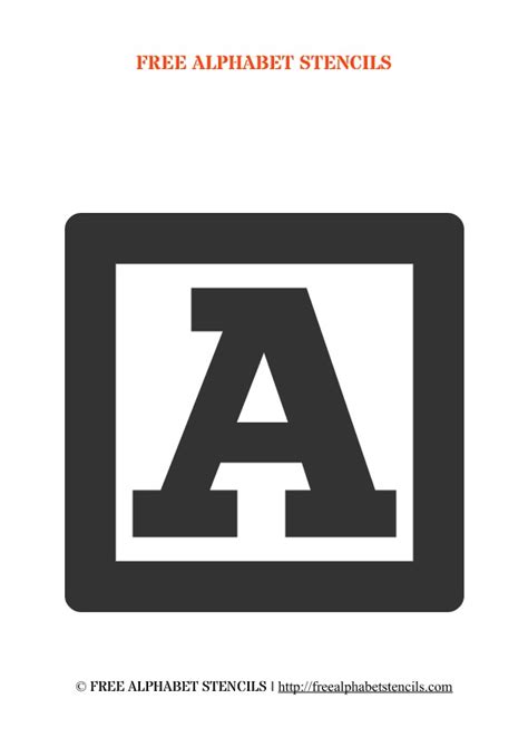 6 Best Images Of Free Printable Alphabet Block Letter Printable Block