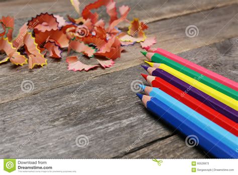 Sharpened Colored Pencils Stock Image Image Of Arrangement 60526873