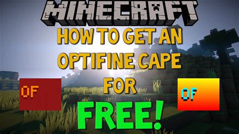 How To Get An Optifine Cape For Free Visible To Everyone Youtube
