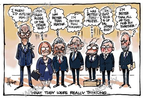 Dean Alston Cartoon Politicians At Gough Westpix