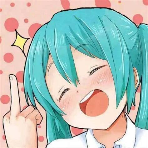 Miku Mikuh Mikuhatsune Vocaloid Anime Smile Blue °˖ ⁰ ⁰