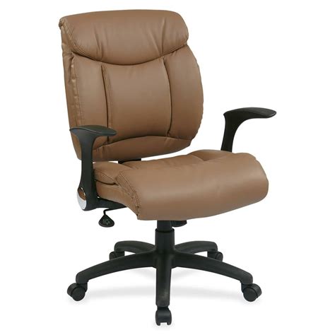 Faux Leather Managers Office Chair With Flip Arms