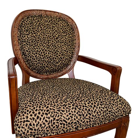 Leopard accent chair at wayfair, we want to make sure you find the best home goods when you shop online. 63% OFF - Leopard Upholstered Wood Arm Chair / Chairs