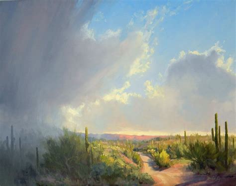 Desert Rain Clouds - Becky Joy Fine Art | Desert painting, Sky painting ...