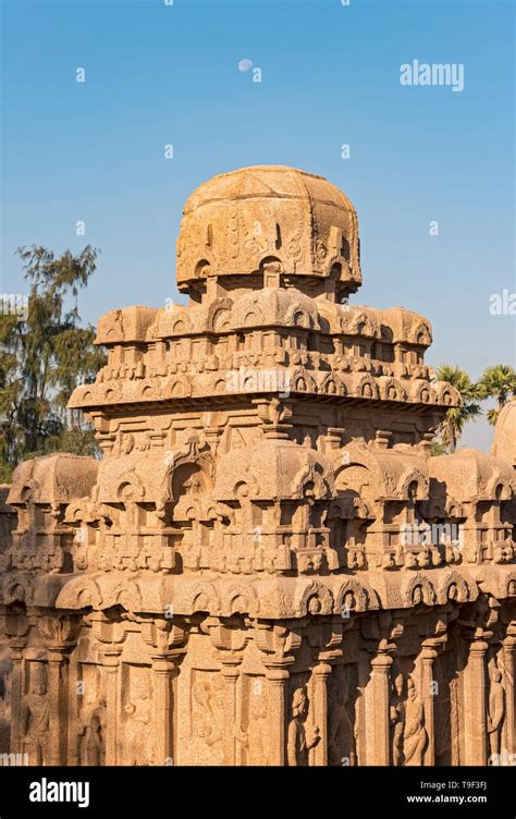 Arjuna Ratha Monument Pancha Rathas Five Rathas Mahabalipuram