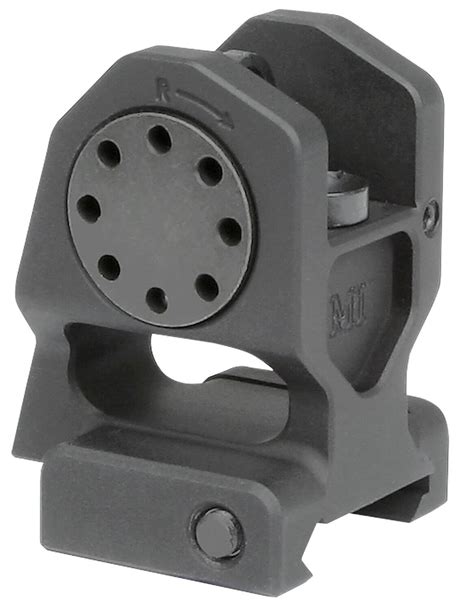 Midwest Industries Micbuis Combat Rifle Rear Fixed Sight Black Hardcoat