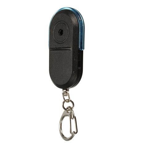 Wireless Anti Lost Alarm Key Finder Locator Keychain Whistle Sound Led