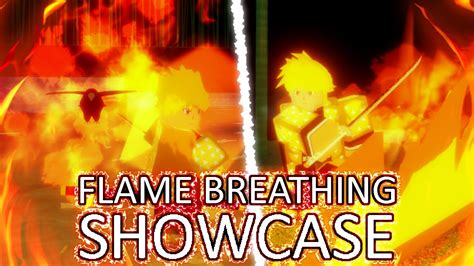 New Full Flame Breathing Style Showcase In Demon Slayer Rpg 2 Youtube