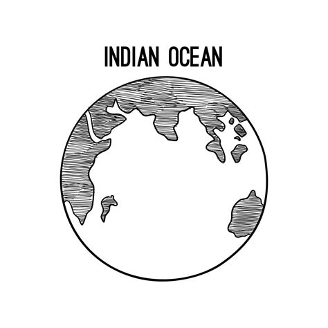 Globo Terráqueo Garabatos Planeta Bosquejado Mapa America India áfrica