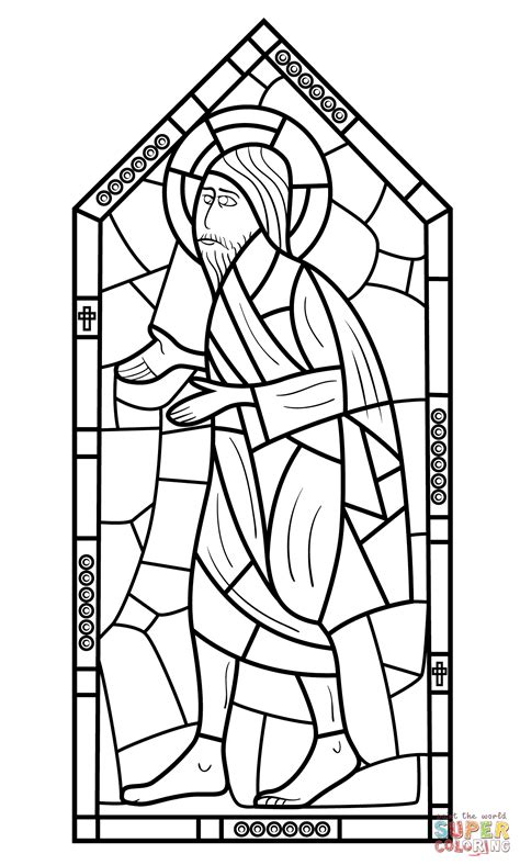 Desenho De Vitral Religioso Para Colorir Desenhos Para Colorir E