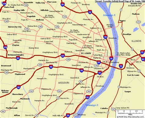 County Map Of St Louis Mo