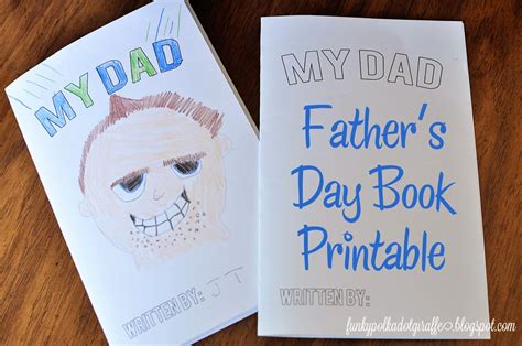 Funky Polkadot Giraffe My Dad Book Fathers Day T And Printable