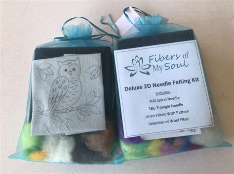 Deluxe 2d Needle Felting Kit Fiber Artist Market