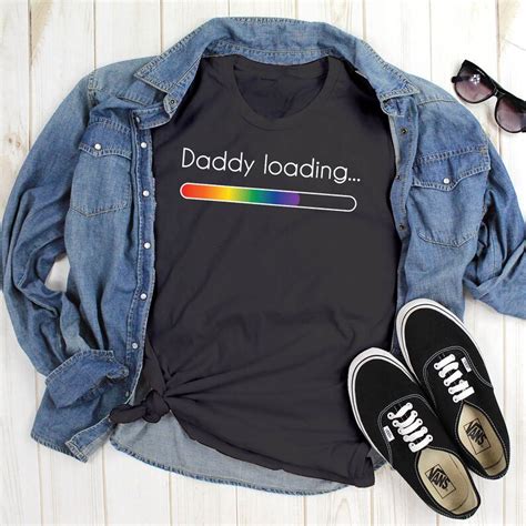 Lgbtq Pregnancy Announcement Rainbow Shirt Two Gay Dads Etsy